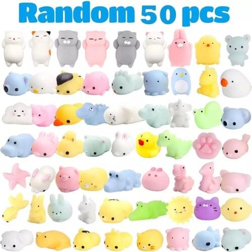 20-50Pcs Squishy Toy Cute Animal Antistress Ball Squeeze Mochi Rising Toys Abreact Soft Sticky Squishi Stress Relief Funny Gift