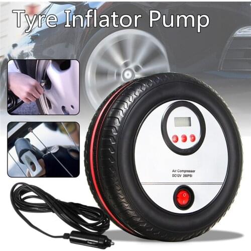 260 PSI Car Air Compressor Inflatable Pump With LED Lamp For Motorcycle Bicycle Car Tyre Inflator Wireless Electric Air Pump