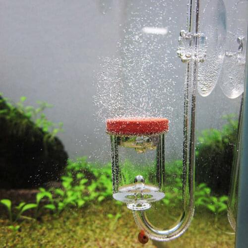 Acrylic Transparent Aquarium Carbon Dioxide Bubble Counter Refiner Fish Tank Water Plants CO2 Atomizer Diffuser