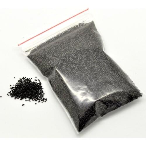 Free Shipping 100gram Black Micro No Hole Glass Seed Beads Embellishment Scrapbooking 0.7mm