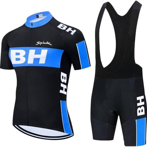 BH Cycling TEAM Jersey Sets 20D Bike Pants Suit Men Summer Quick Dry BICYCLING Shirts Maillot Culotte Sportswear 2021