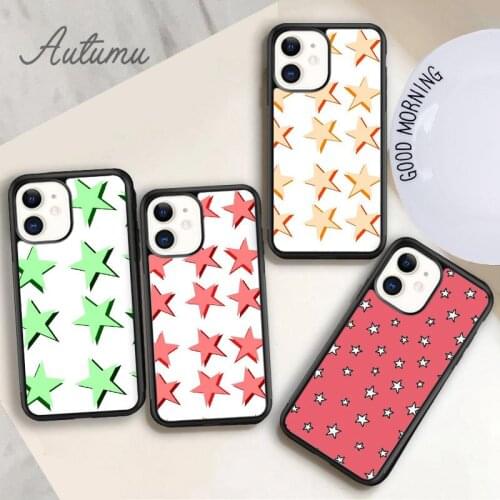Not 3D Stars Phone Case for iPhone 11 12 Pro Max mini X XR XS SE 2020 5 6S 7 8 Plus Samsung Galaxy S8 S9 S10 Cover shell