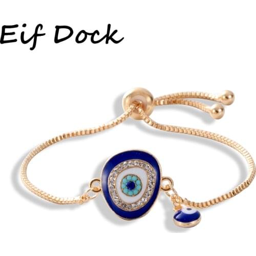 Eif Dock Evil Eye Bracelet Women Adjustable Bracelets Boho Jewelry Gift For Girl Turkish Eye Pulseras Mujer 2020 Handmade Jewell