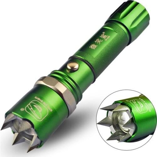 Attack Head Power Torch T6 Led flashlight Rechargeable Torch Outdoor Self-Defense Flashlight tactical flashlight 18650 battery