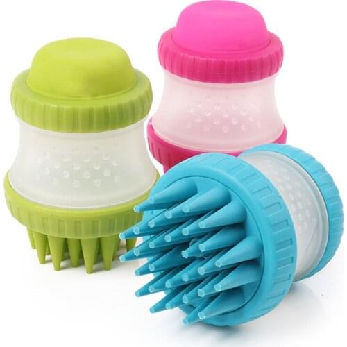 Cat Bath Brush Comb Cleaning Bath Massage Dog Cat SPA Brush Shampoo Grooming Multifunction Silicone Pet Brush Bath Tools for Dog