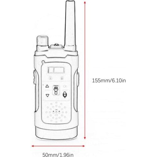 Mini 80-100M Kids Walkie Talkies Toy Child Electronic Radio Voice Interphone Toy Outdoor LCD Display Walkie Talkies Toy