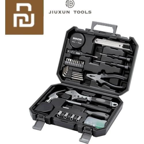 Youpin Jiuxun Home Tools Household Tool Set Home Repair Set Hand Tools Toolbox Storage Case Wrench Hammer Tape Plier