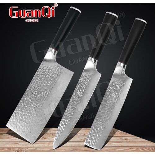 Damascus Steel Chef Knife Set Stainless Steel Utility Knife Japanese Kitchen Knife Damascus Stainless Steel Kitchen Knife Set