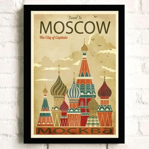 Wall Poster Cityscape Sky Wheel Building Wall Decor Canvas Pictures for Living Room Home Decoration Retro Style Quadros