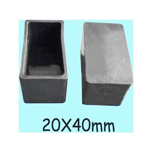 20X40mm Feet covering cap pad,deck sling chair dormette chaise longue Plastic feet cover Oblong rectangle Blanking tube