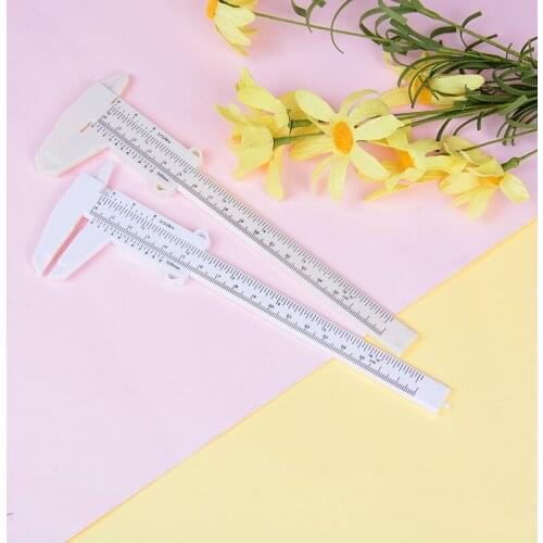 Portable Plastic Eyebrow Measuring Vernier Caliper Tattoo Microblading Caliper Ruler Permanent Makeup Measurement Tool 150MM