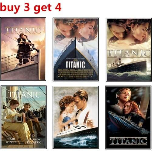 Titanic Classic Movie Poster Paper Bar Cafe Poster Retro Home Decorative Painting Wall Sticker