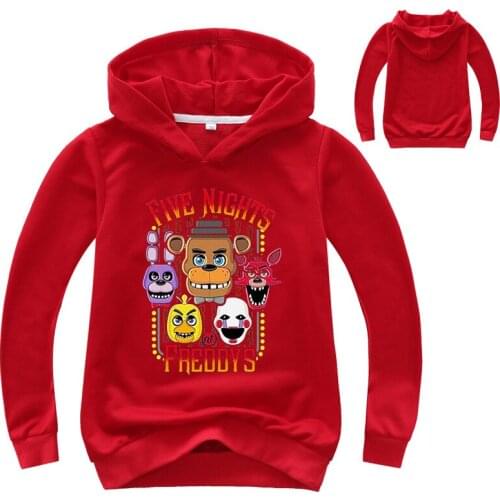 Five Nights At Freddys Clothes Childrens Clothing Baby Girls Boys Long Sleeve Hoodies Kids Sweatshirts Birthday Gifts 2-14T