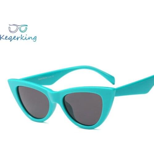 Cat Eye Sunglasses Small Size Modern Retro Designer Women Sun Glasses brand design Frame For Female Male Shades KS-104