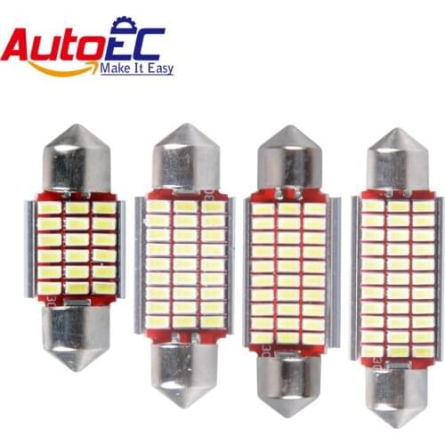 AutoEC C5w 3014 LED Canbus Error Free Festoon Dome 31/36/39/41mm Car Door Reading Luggage Glovebox Footwell License Plate Light