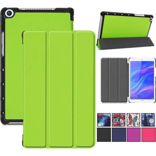 Cartoon Slim Case for Huawei Mediapad M5 lite 8.0 JDN2-W09 JDN2-AL00 Cover Smart Stand PU For Huawei M5 Lite 8.0 Flip Cover