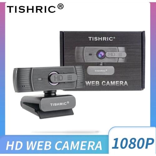 TISHRIC T200 Web Camera With Microphone Noise Reduction Webcam Full HD 1080p Video Recording Webcam Autofocus For PC Laptop