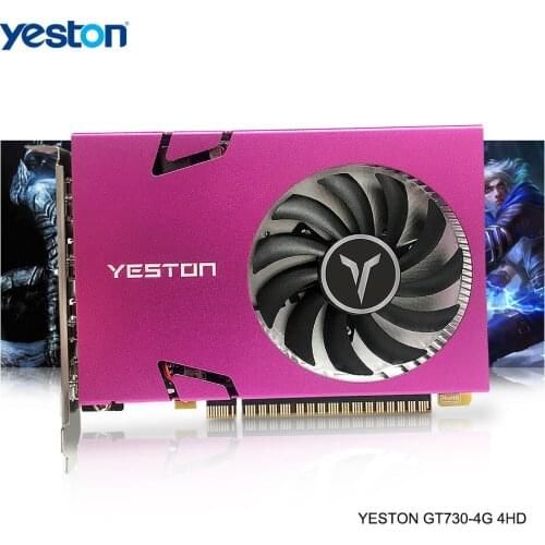 Yeston GeForce GT 730 GPU 4GB DDR3 128bit 993/1600MHz Gaming Desktop computer Video Graphics Cards HDMI-compatible X4
