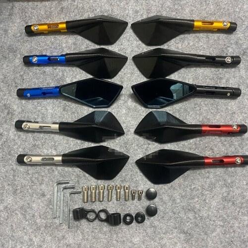 10mm Motorcycle Rearview Mirror Case for KAWASAKI ER6N Zephyr Z750 Z1000 ZRX1100 ER6B ER-6N 2006-2010 KLE400 KLE500 VERSY