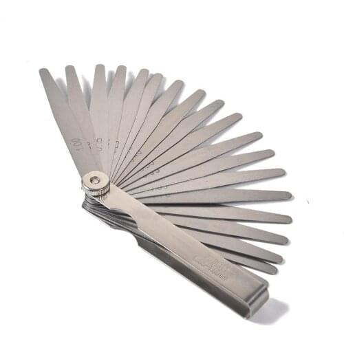 1 Set Metric Feeler Gauge 17/20 Blades 0.02-1.00mm For Measurements Tools