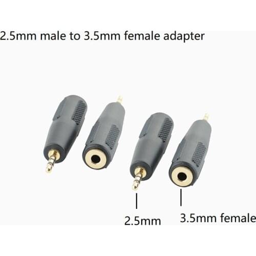 10pcs/lot Audio Stereo 2.5 mm Male to 3.5 mm Female Jack Adapter Converter