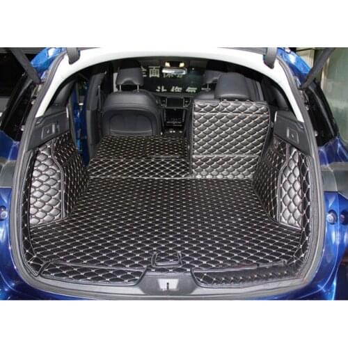 2020 3D Leather Car Trunk Mat Cargo Liner for Infiniti Qx50 2018 2019 2020 Rug Carpet Interior Accessories Sticker