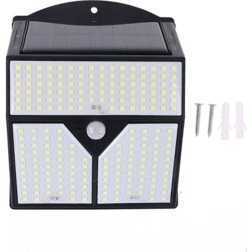 318/436 LEDs Solar Light Infrared Human Body Sensor and Light Control Outdoor Wall Light Waterproof Yard Courtyard Street M7DA