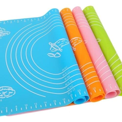40x30cm Large Size Silicone Baking Mat Rolling Dough Liner Pad Cake Bakeware Paste Flour Kitchen Tools Scale Silicone Mat