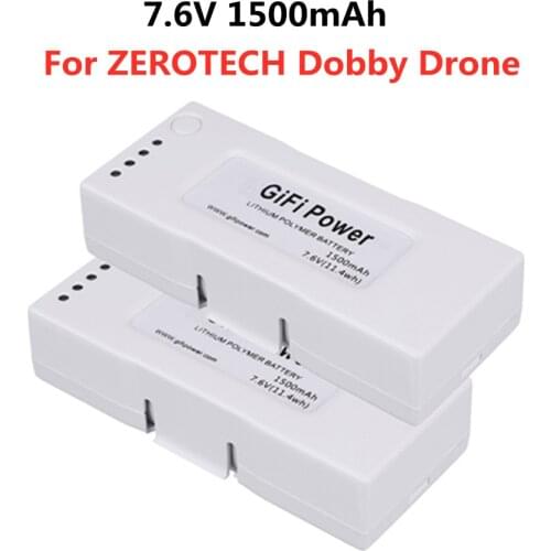 7.6V 1500mah LiPo Upgrade Battery For ZEROTECH Dobby Selfie Drone GIFI Power Wb