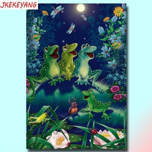 5D DIY square/round Diamond Painting frog Cross Stitch Diamond Embroidery Pattern Rhinestone J2321