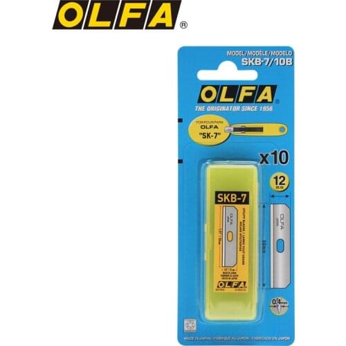 OLFA imported from Japan automatic retractable safety knife SK-7 replacement blade 12.5mm 10 film pack SKB-7/10B