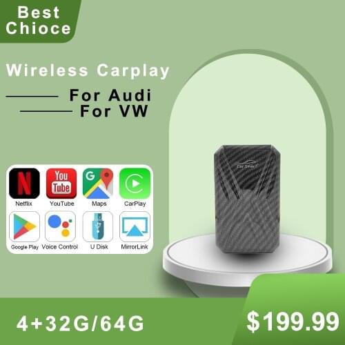 Carplay Ai Box Android Box Car Multimedia Player New Version 4+32G Wireless Mirror Link for Apple Carplay Android Auto Tv Box