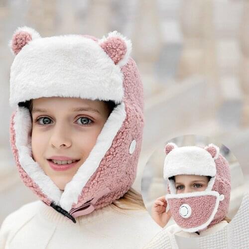 Children Winter Hat Snow Baby Winter Childrens Lei Feng Warm Childrens Kids Ear Caps Autumn and Winter Caps