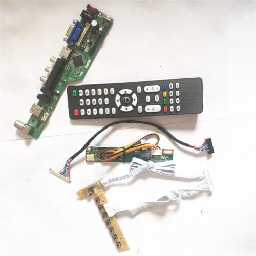 For N121X4-L01/L02 USB VGA HDMI-Compatible AV RF LCD monitor T.V53 controller board LVDS 20Pin 1CCFL keyboard+Inverter+Remote