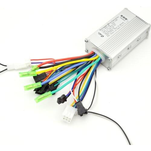 Electric Bike E-Scooter Brushless Motor Controller 36V-48V 350W Control Unit with LCD Rainproof Mountain Bike Speed Controller