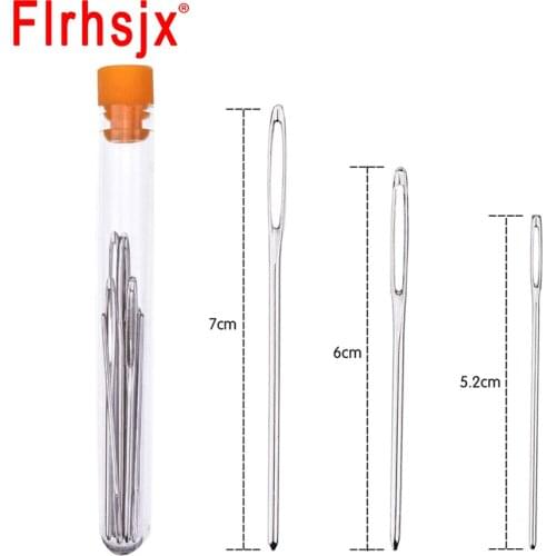 9pcs/Set Large Eye Needles Leather Sewing Needles Stainless Steel Needle Embroidery Tapestry Hand DIY Sewing Accessories