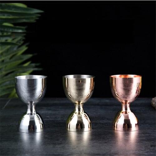 30/60ml 304 Stainless Steel Bar Wine Cocktail Shaker Jigger Single Double Shot Drink Mixer Wine Measurer Cup Bar Tools