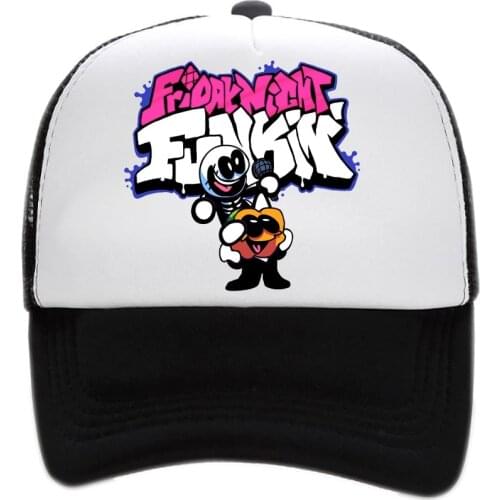 Friday Night Funkin Game Cap Adult kid Peaked Cap Black Red hiphop Baseball Caps Adjustable Hat Action Figure Toys Children Gift