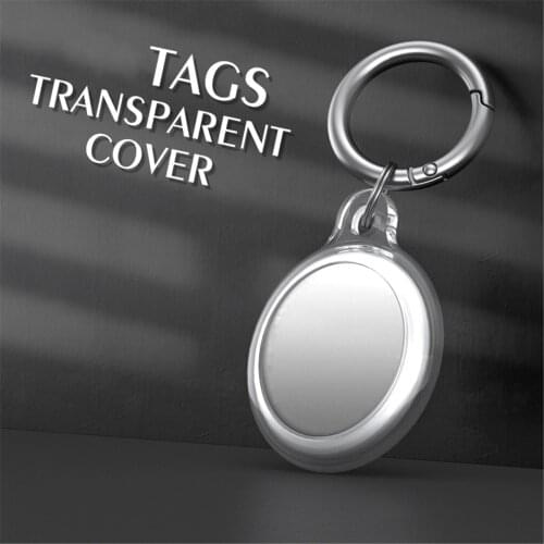 Round Tags Silicone Protector Cover Keychain Anti-scratch Anti-fall Shockproof Protective Case Key Holder Tag Shell Sleeve A993