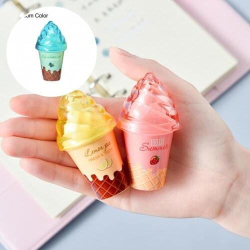 With Lid Cute Student Instant Correction Applicator Ice Cream Style Correcting Tapes Versatile for Office