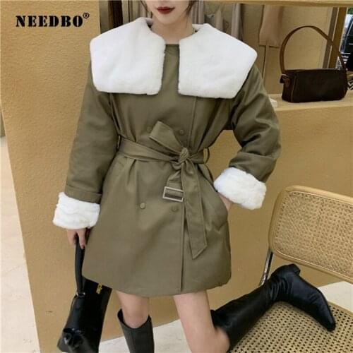 Женские белые куртки NEEDBO China At AliExpress