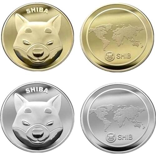 New Dogecoin Killer Shiba Inu Coin (SHIB) CRYPTO Metal Gold Plated Physical Shib Doge Killer Souvenir Commemorative Coins