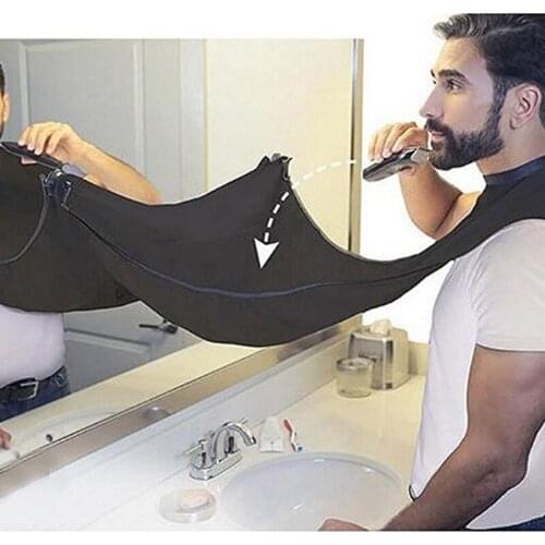 120x80cm Beard Shave Apron Bathroom Hair Shave Apron Waterproof Floral Cloth Bib For Man Household Cleaning Protector