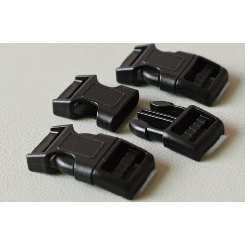 20 pcs plastic release buckles 15mm DIY bag backpack pet supplies aaccessories sliderswebbing strap backpack dog collar garment