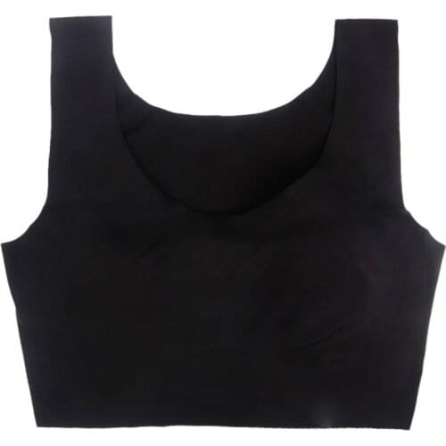 Women Plus Size Seamless Sleep Bra Wire Free Stretch Underwear Sport Tank Vest
