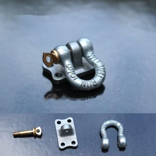 1/10 rc crawler car upgrade parts 2pcs metal trailer hook sets for 1:10 scale rc axial scx10-2 ii wraith jeep 90046 trx4 D90 TF2