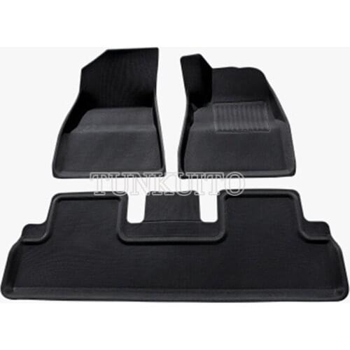 1* Accessories Special Fully Surrounded Foot Pad For Tesla Model 3 2017-2020 Car Waterproof Non-Slip Floor Mat TPE XPE Modified