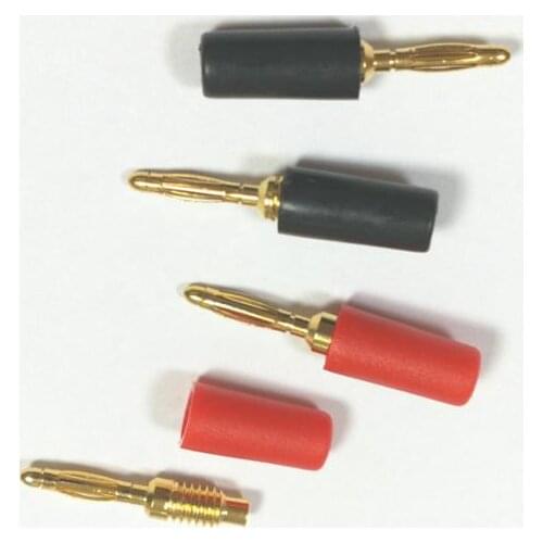 100PCS 2mm gold-plated Banana Plug for Test Probes Instrument Meter Conversion New