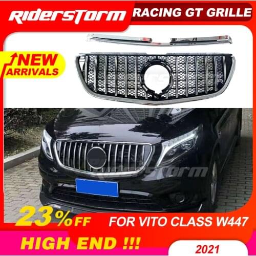 Racing Gt r Mesh Grille For Mercede New Vito Gt Grille 2021+ W447 Frnt Mesh Grille W447 Grille