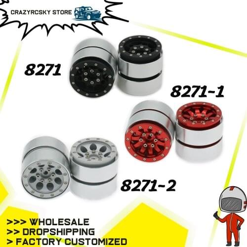 4PCS Aluminum 1.9 Beadlock Style Wheel For trx4 Rc Car 1/10 Traxxas trx4 trx 4 Axial Scx10 Cc01 Scx10Ii Tf2 Mst Gmade Crawler